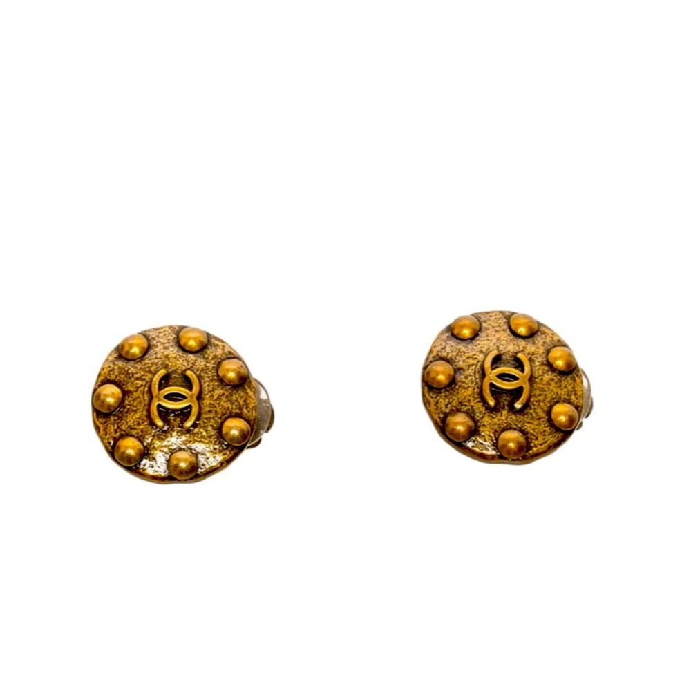 Chanel Gold Stud Earrings